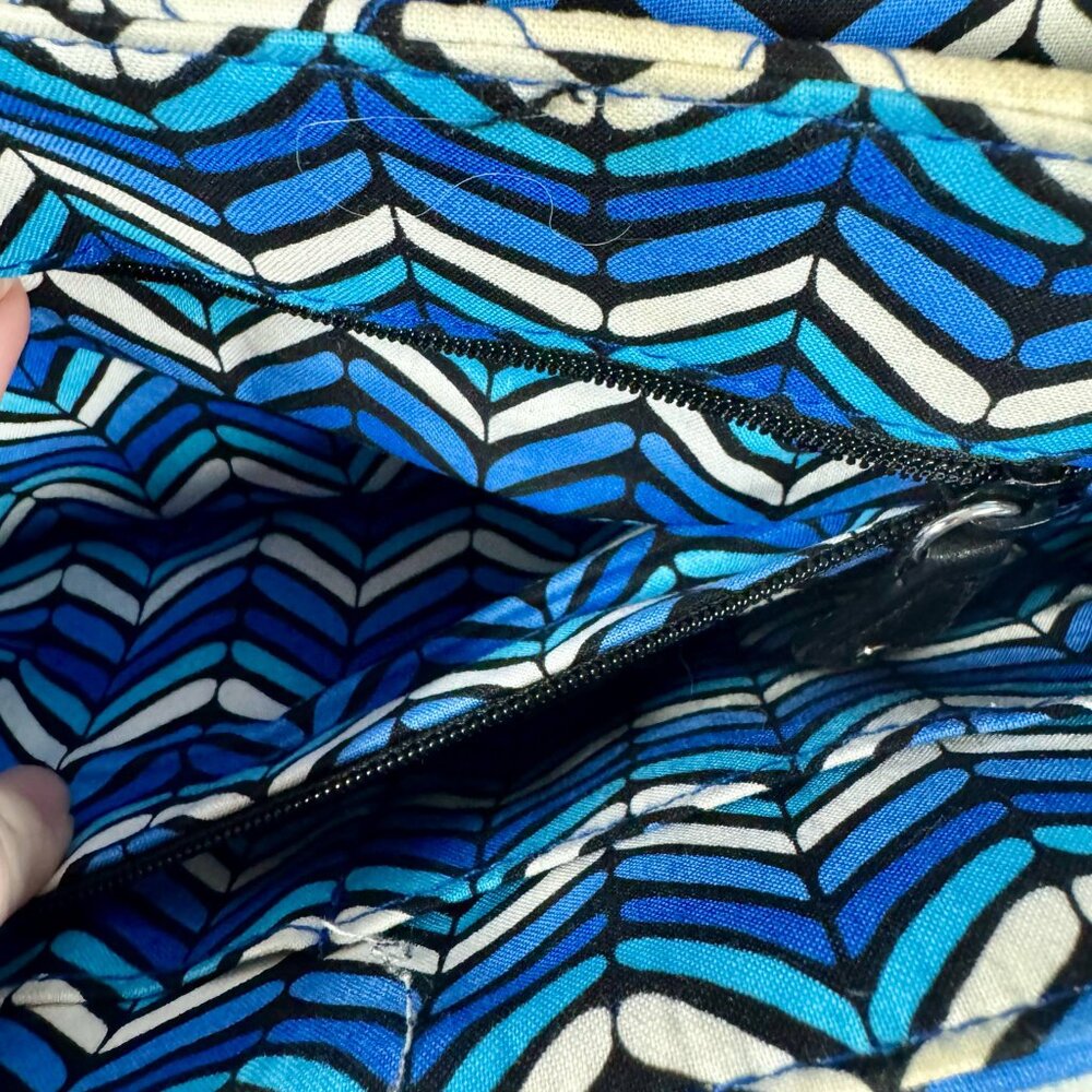 Vera Bradley Crosstown Crossbody Blue Bayou Black - Picture 7 of 14
